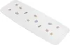 A white bath mat with a seashell pattern. Produktbild-Vorschau
