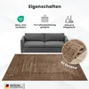 Teppich Wohnzimmer Schlafzimmer Modern Hoch&Tief Bordüre Produktbild-Vorschau 3