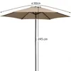 KINGSLEEVE® Sonnenschirm 300 cm UV Schutz 80+ Abdeckung Produktbild-Vorschau 7