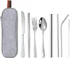 Reisebesteck Camping Besteck, 9-Teilig Edelstahl Outdoor Produktbild-Vorschau 1