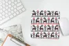 MuchoWow® Mauspad Mousepad Hirsche - Muster - Schwarz - Rot Produktbild-Vorschau 5