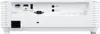The back panel of a white projector with various input and output ports. Produktbild-Vorschau