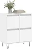 vidaXL Příborník bílý 60x35x70 cm Materiál dřeva Náhled obrázku produktu 3