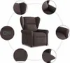 vidaXL Relaxsessel Dunkelbraun Stoff Produktbild-Vorschau 7