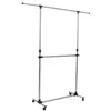 SONGMICS Rollgarderobe Doppelstange aus Edelstahl (101-163) Produktbild-Vorschau 6