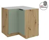 Küchen Eckunterschrank 90x90 cm Küche ARIA Aquamarin ultra Produktbild-Vorschau 1