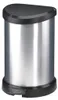 Odpadkový kôš, s pedálom, kovový efekt, 15 l, CURVER Vista previa de la imagen del producto