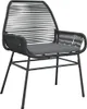 vidaXL Gartenstühle 2 Stk. mit Kissen Schwarz Poly Rattan Produktbild-Vorschau 4