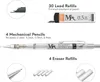 4er Set MozArt Supplies Druckbleistift mit Radiergummis & Produktbild-Vorschau 4