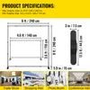 Product specifications and usage examples for a display stand. Produktbild-Vorschau