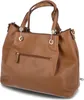 L.CREDI Schultertasche Umhängetasche Ebony Shopper Cognac Produktbild-Vorschau 13