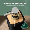 dispenser di sapone bremermann CALVI in bambù e plastica | Anteprima dell’immagine prodotto 3