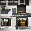 Outsunny Gasgrill 12,2 KW 3+1 Brenner BBQ Grillwagen aus Produktbild-Vorschau 6