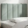 Polštář na čelo postele Hanko světle šedý 90 cm samet Náhled obrázku produktu 2