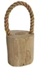 Türstopper Teakholz Boden Türpuffer Holzstamm Holz Produktbild-Vorschau 1