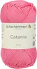 A ball of pink yarn with a label. Produktbild-Vorschau