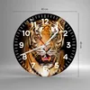 Wanduhr - Rund - Glasuhr - tiger tier - 40x40cm - Produktbild-Vorschau 3