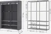 SONGMICS Stoffschrank, Kleiderschrank, 2 Hängefächer, mit Produktbild-Vorschau 2