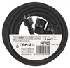 Verlängerungskabel 10 m / 2 Steckdosen / schwarz / Gummi / 250 V / 1,5 mm2 Produktbild-Vorschau