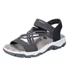 Rieker Komfort Sandalen Ribbonstretch/Namur Damen Produktbild-Vorschau 43