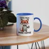 Less Talk More Coffee Lustiger Fuchs Tasse Blau Kaffee Produktbild-Vorschau 4
