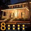 50M 400 LED Lichterkette 8 Lichtmodi Wasserdicht mit Timer Produktbild-Vorschau 2