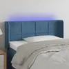 vidaXL LED Kopfteil Dunkelblau 83x16x78/88 cm Samt Produktbild-Vorschau 2