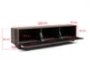 Misterio Premium TV-Kommode 220 cm Nussbaum Lincoln mit Produktbild-Vorschau 3