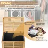 COSTWAY Cesto per la biancheria con coperchio grande, Anteprima dell’immagine prodotto 7