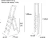 Trittleiter Kimora 4, Modell 180/4, 1,41 m, 4 rutschfeste Produktbild-Vorschau 5
