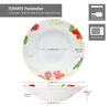 6x Tomate Pastateller Ø27cm Porzellan Tomaten & Schrift Produktbild-Vorschau 3