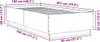 vidaXL Bettgestell Betongrau 100x200 cm Holzwerkstoff Produktbild-Vorschau 7