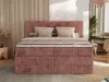 MKS MEBLE Boxspringbett 140x200 Rosa Cord, Boxspringbett Produktbild-Vorschau 13