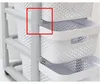 Šuplíky INFINITY 4x11L derované bílé, rozkládací Náhľad obrázku produktu 3
