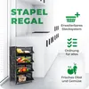 Novaliv 3 Stück Korbregal Schwarz Steckregal Stapelbar & Produktbild-Vorschau 2
