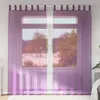 vidaXL Voálové závesy s pútkami 2 ks. Fialové 140x245 cm Náhľad obrázku produktu 2