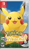 The cover art for the Nintendo Switch game 'Pokémon - Let's Go, Pikachu!' featuring Pikachu and a Poké Ball against a sky and grassy background. Produktbild-Vorschau
