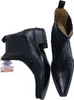 Herren Damen Western Cowboy Biker Leder Stiefelette Boots Produktbild-Vorschau 3