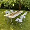 Cateringový stůl FETA WHITE skládací v kufru 180 cm bílý Náhled obrázku produktu 13