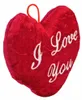 Cœur en peluche rouge vin, avec l'inscription "Je t'aime" - Voir les images du produit 3