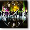 Wanduhr - Quadrat - Glasuhr - Disco Musik Tanz Spaß - Produktbild-Vorschau 1