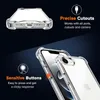 Close-up shots of a transparent phone case highlighting its features. Anteprima dell’immagine prodotto