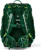 The back view of a green backpack with a geometric pattern. Anteprima dell’immagine prodotto