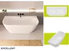 ECOLAM Baignoire autoportante Vigoo Wall Slim 160x75 cm | Voir les images du produit 8