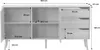 sweeek - Skandinavisches Sideboard mit 2 Türen 160 cm - Produktbild-Vorschau 7