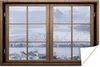 MuchoWow® Poster Durchblick - Nebel - Schnee 180x120 cm - Produktbild-Vorschau 1