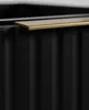 A close-up of a black cabinet with a gold handle. Anteprima dell’immagine prodotto