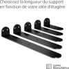 LAMO Equerre etagere metal noir 30 cm, 4 pièces - Support Voir les images du produit 7