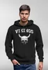 Hoodie Herren Wikinger-Helm Skull Totenkopf Print Aufdruck Produktbild-Vorschau 5
