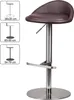 FineBuy Barhocker Edelstahl Braun höhenverstellbare Produktbild-Vorschau 2